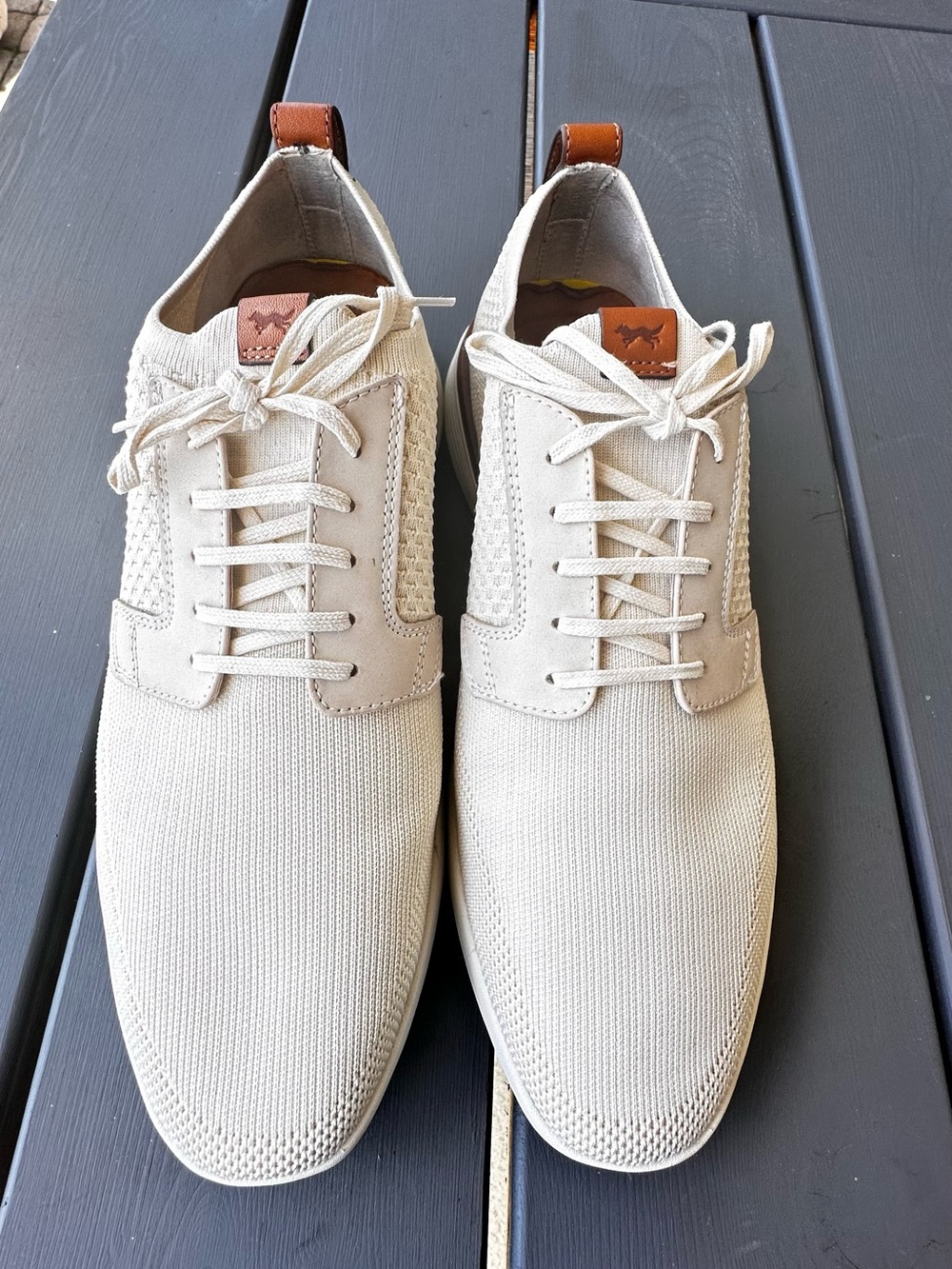 WOLF & SHEPHERD SwiftKnit™ Derby in Cream Men Size 10